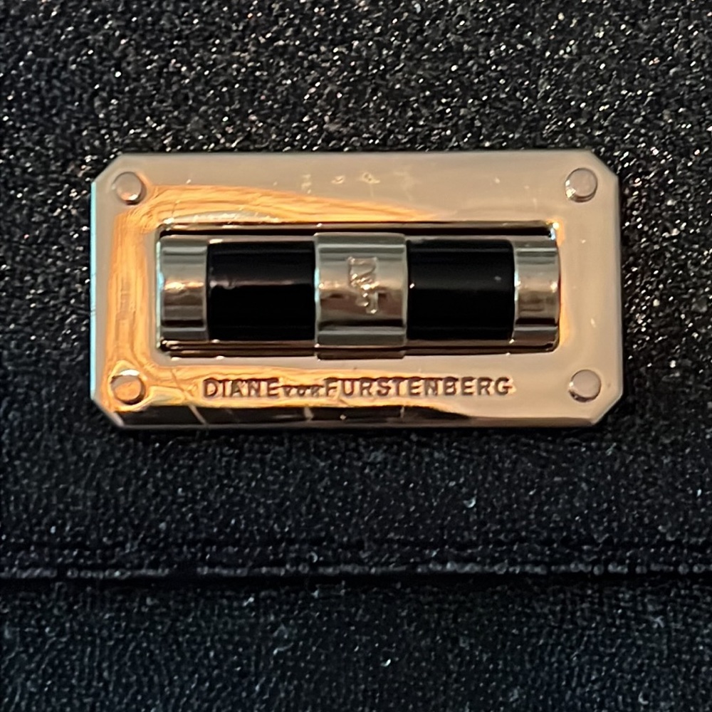 Diane von Furstenburg Black Clutch - Picture 2 of 5